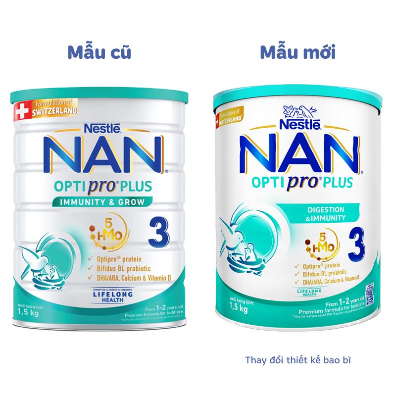 Sữa bột NAN Optipro Plus số 3 800g (1 - 2 tuổi) - Giao bao bì ngẫu nhiên 8