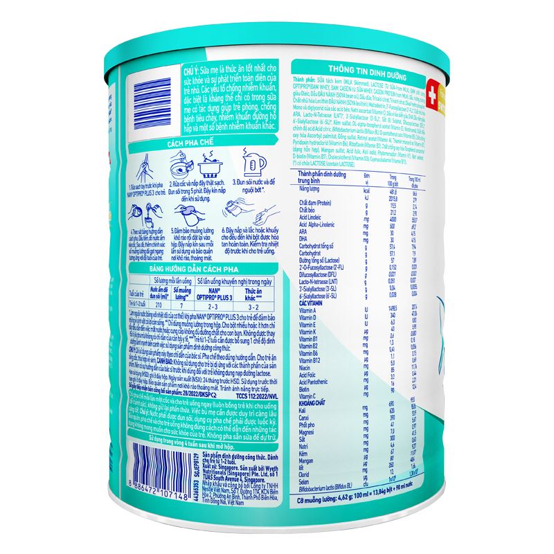 Sữa bột NAN Optipro Plus số 3 800g (1 - 2 tuổi) - Giao bao bì ngẫu nhiên 10