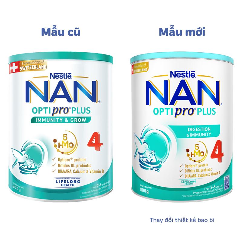 Combo 2 sữa bột NAN Optipro Plus số 4 1.5 kg (2 - 6 tuổi) - Giao bao bì ngẫu nhiên 8