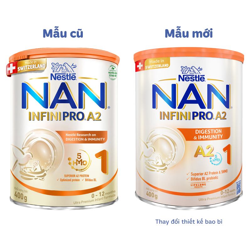 Sữa bột NAN InfiniPro A2 số 1 (đạm quý A2) 800g (0 - 12 tháng) - Giao bao bì ngẫu nhiên 11