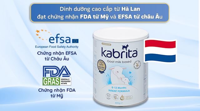 Dòng sữa dinh dưỡng, chất lượng, được nhập khẩu trực tiếp từ Hà Lan