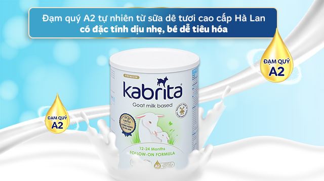 Đạm quý A2 tự nhiên từ nguồn sữa dê cao cấp Hà Lan