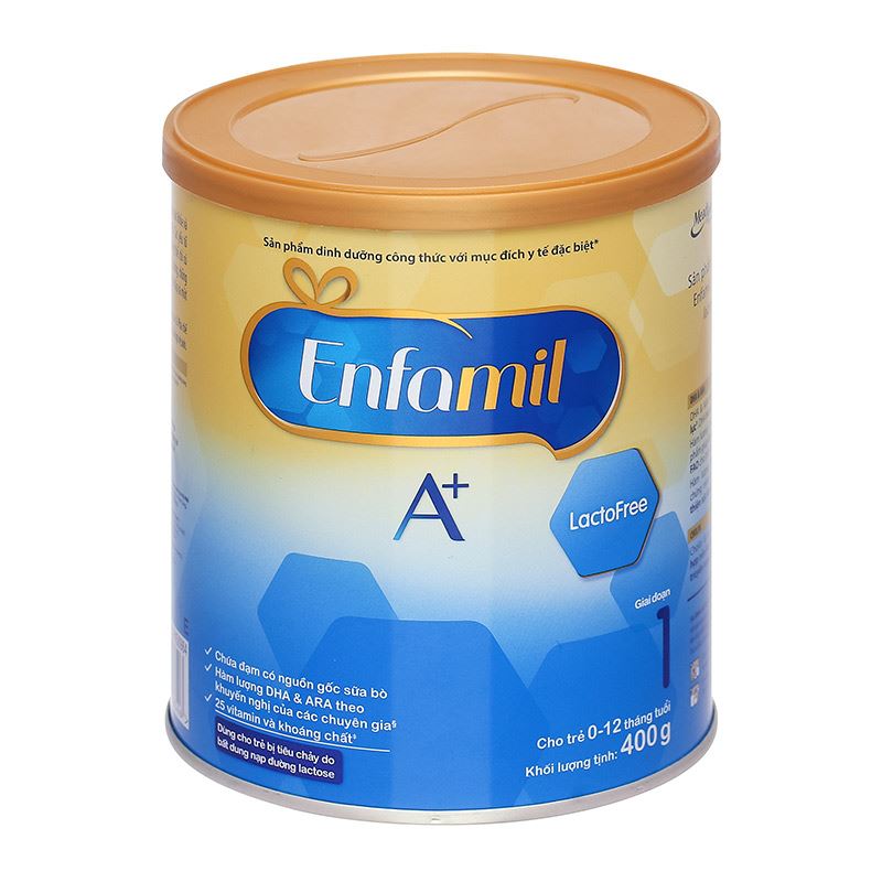Sữa bột Enfamil A+ LactoFree 400g (0 - 12 tháng) dành cho trẻ không dung nạp đường lactose 2