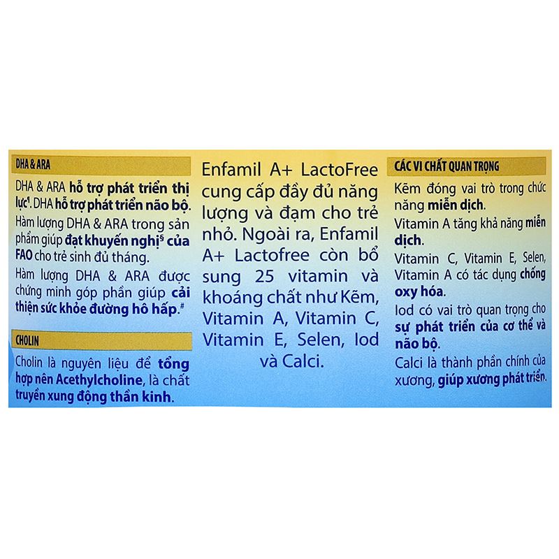 Sữa bột Enfamil A+ LactoFree 400g (0 - 12 tháng) dành cho trẻ không dung nạp đường lactose 9
