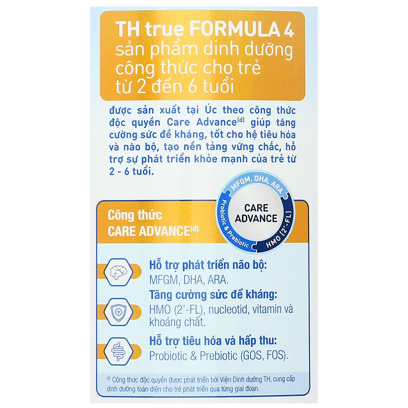 Sữa bột TH true Formula số 4 800g (2 - 6 tuổi) - Giao bao bì ngẫu nhiên 7
