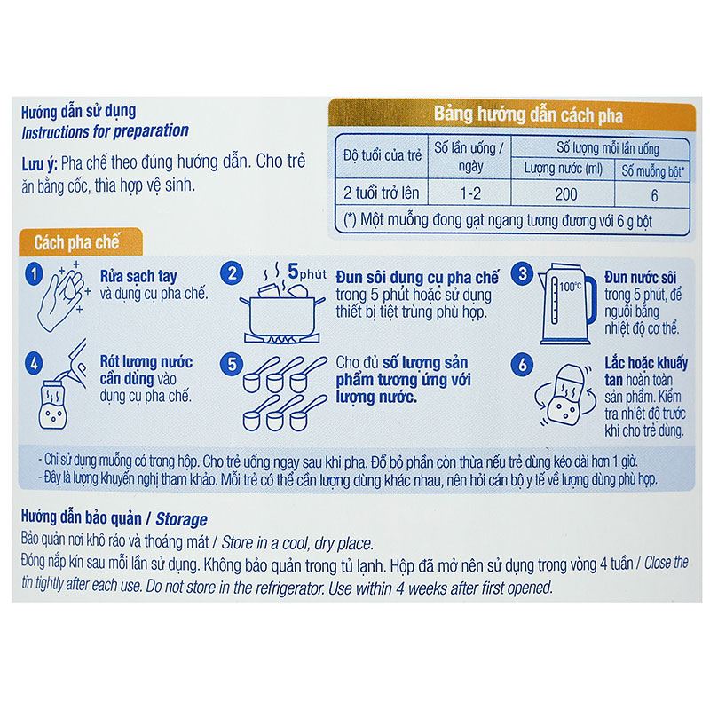 Sữa bột TH true Formula số 4 800g (2 - 6 tuổi) - Giao bao bì ngẫu nhiên 8