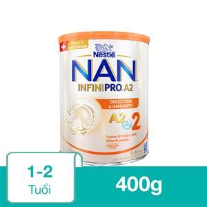 Sữa Bột Nan Infinipro A2 Số 2 (Đạm Quý A2) 400G (1 - 2 Tuổi)