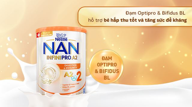 Đạm optipro độc quyền từ Nestlé NAN và lợi khuẩn bifidus BL