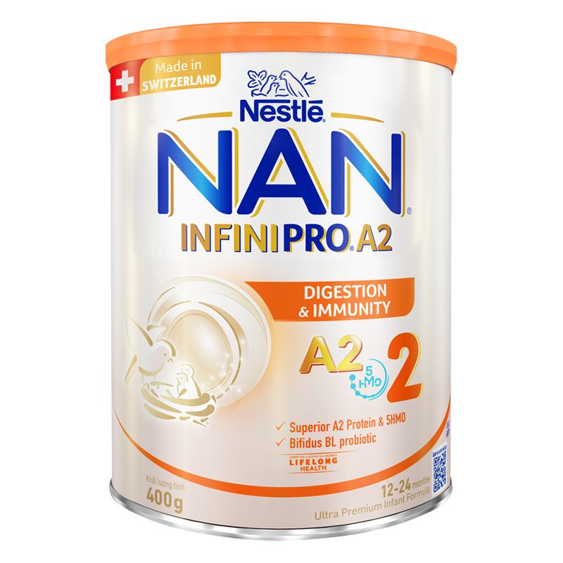 Sữa bột NAN InfiniPro A2 số 2 (đạm quý A2) 400g (1 - 2 tuổi) - Giao bao bì ngẫu nhiên 3