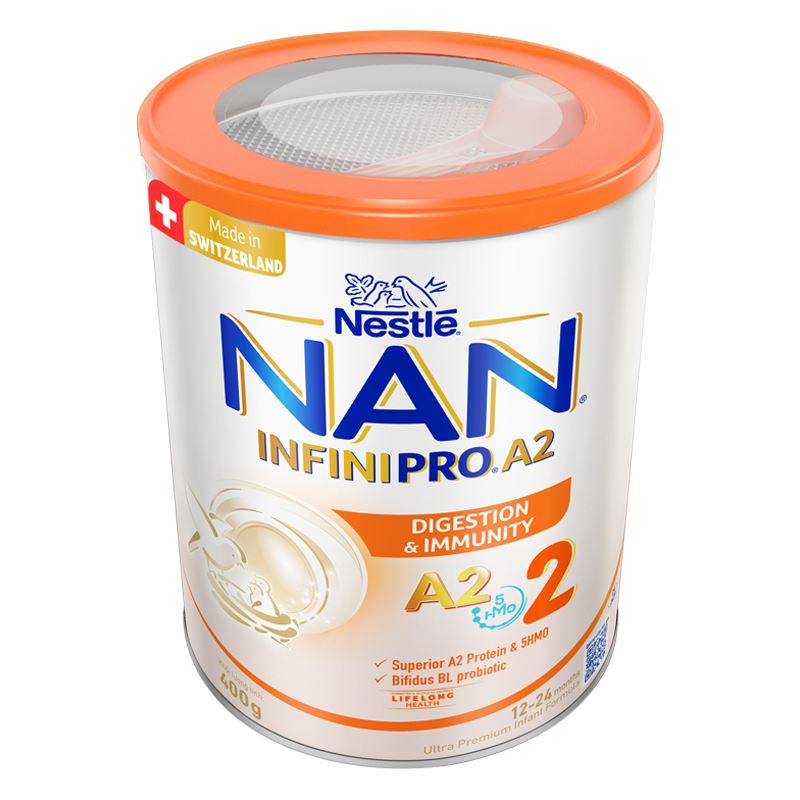 Sữa bột NAN InfiniPro A2 số 2 (đạm quý A2) 400g (1 - 2 tuổi) - Giao bao bì ngẫu nhiên 6