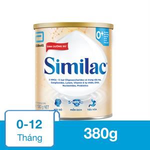 Sữa Bột Similac 5G 0+ 380G (0 - 12 Tháng)