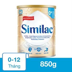 Sữa Bột Similac 5G 0+ 850G (0 - 12 Tháng)