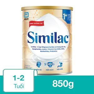 Sữa Bột Similac 5G 1+ 850G (1 - 2 Tuổi)