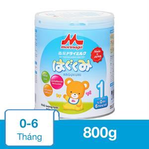 Sữa Bột Morinaga Hagukumi Số 1 800G (0 - 6 Tháng)