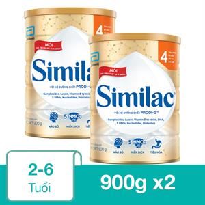 Combo 2 Hộp Sữa Bột Similac 5G Số 4 900G (2 - 6 Tuổi)