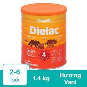 Sữa Bột Dielac Gold Số 4 (Sữa Non) Hương Vani 1.4 Kg (2 - 6 Tuổi)