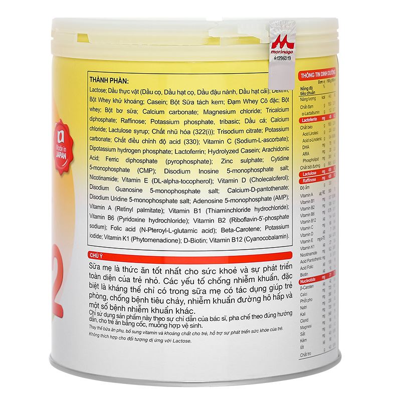 Sữa bột Morinaga Chilmil số 2 800g (6 - 36 tháng) (mẫu mới) 4
