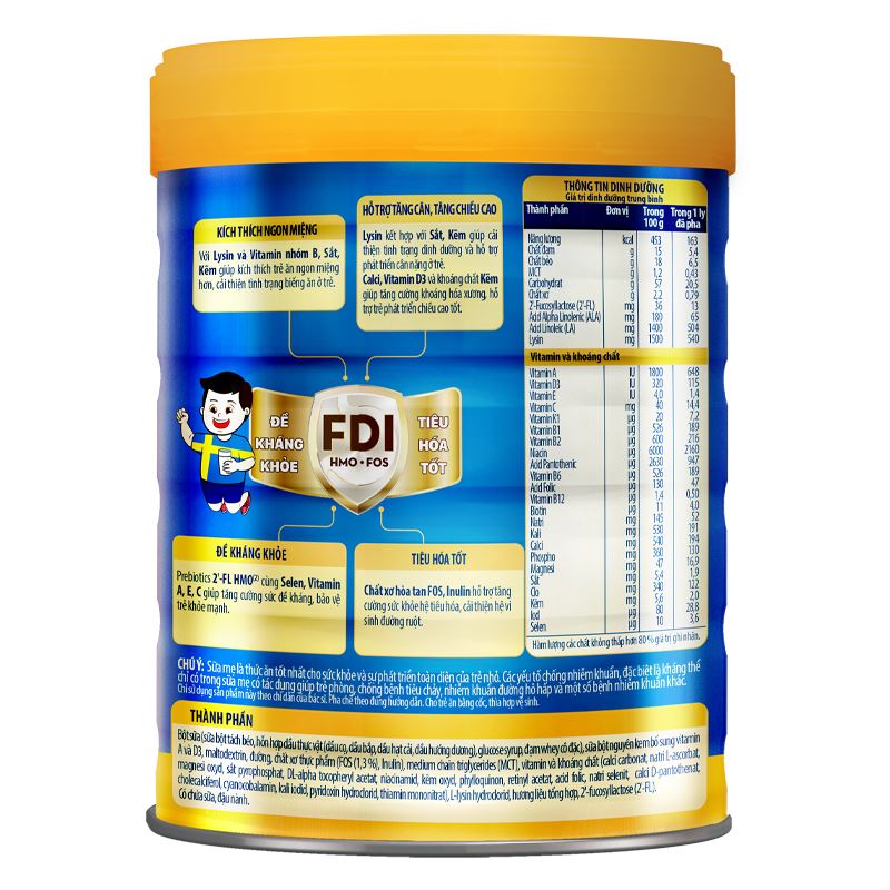 Sữa bột Nutifood GrowPLUS+ xanh 1+ hương vani 1.5 kg (1 - 2 tuổi) giúp tăng cân 11