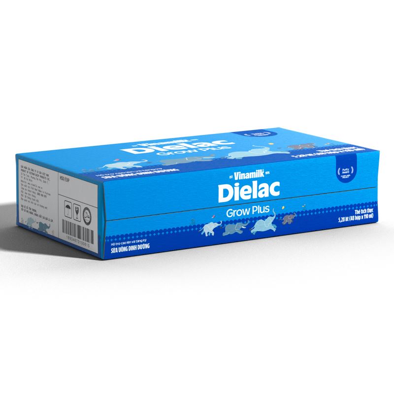 Combo 2 thùng 48 hộp sữa non pha sẵn Dielac Grow Plus 110 ml (từ 1 tuổi) - Giao bao bì ngẫu nhiên 17