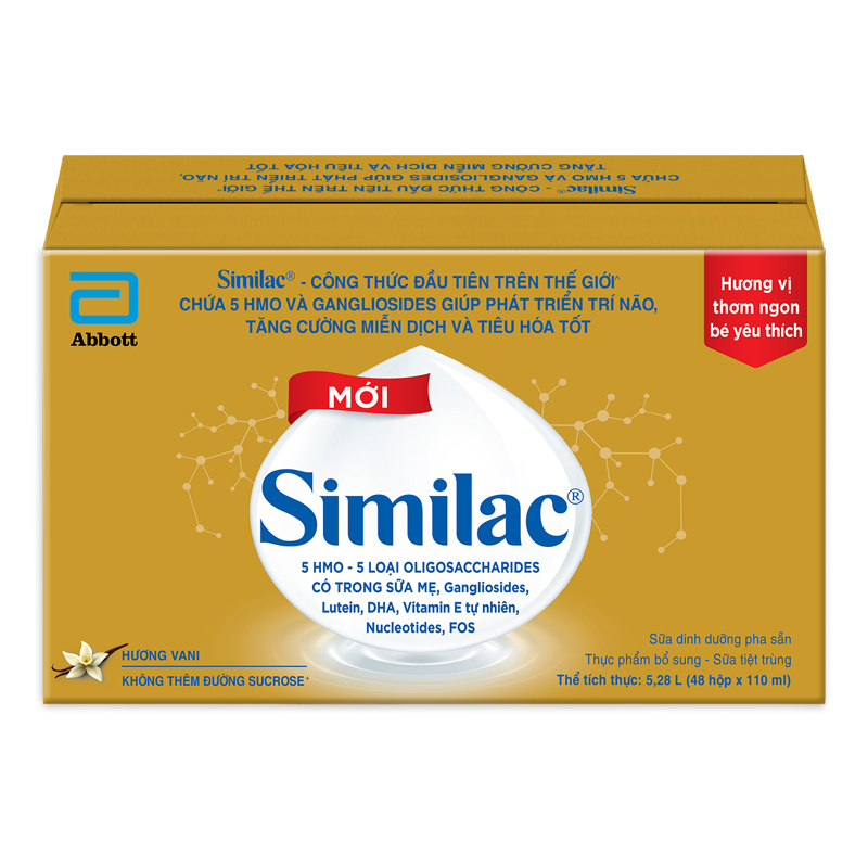 Combo 2 thùng 48 hộp sữa pha sẵn Similac hương vani 110 ml (từ 1 tuổi) 4