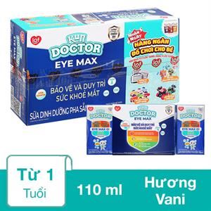 Thùng 48 Hộp Sữa Pha Sẵn Kun Doctor Eye Max Hương Vani 110 Ml (Từ 1 Tuổi)