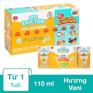 Thùng 48 Hộp Sữa Non Pha Sẵn Kun Doctor Colostrum Hương Vani 110 Ml (Từ 1 Tuổi)