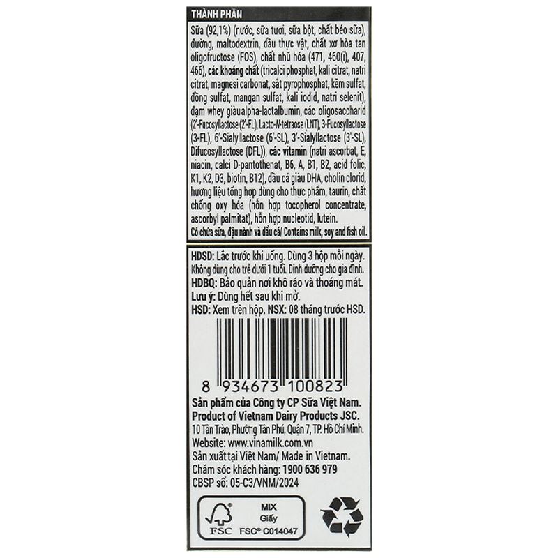 Lốc 4 hộp sữa pha sẵn Optimum Gold 110 ml (từ 1 tuổi) - Giao bao bì ngẫu nhiên 13