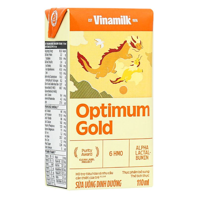 Lốc 4 hộp sữa pha sẵn Optimum Gold 110 ml (từ 1 tuổi) - Giao bao bì ngẫu nhiên 7