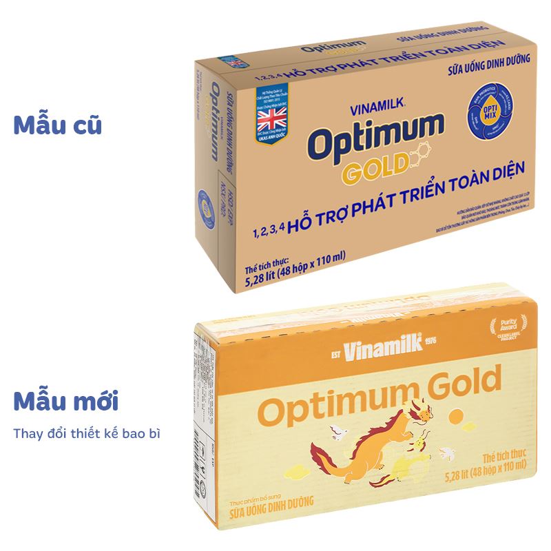 Lốc 4 hộp sữa pha sẵn Optimum Gold 110 ml (từ 1 tuổi) - Giao bao bì ngẫu nhiên 16