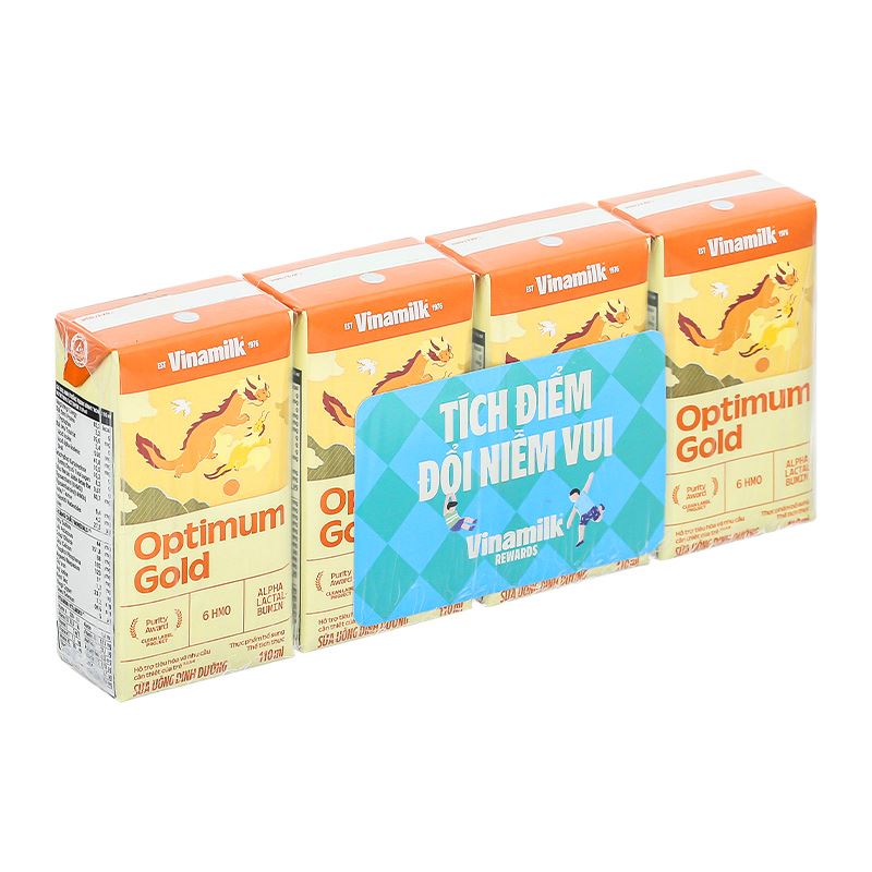 Lốc 4 hộp sữa pha sẵn Optimum Gold 110 ml (từ 1 tuổi) - Giao bao bì ngẫu nhiên 20