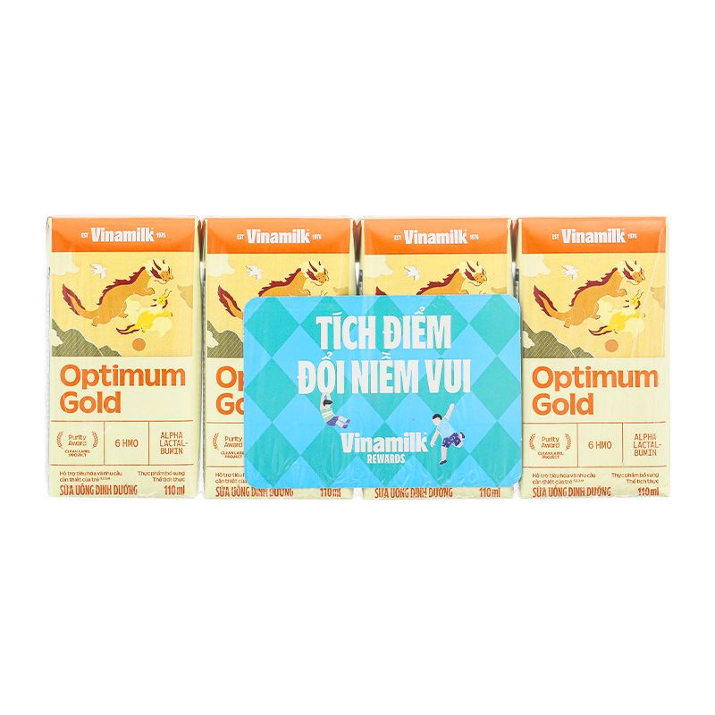 Lốc 4 hộp sữa pha sẵn Optimum Gold 110 ml (từ 1 tuổi) - Giao bao bì ngẫu nhiên 22