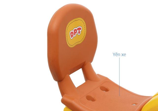 Xe 3 bánh Đại Phát Tài thiết kế yên xe dựa lưng