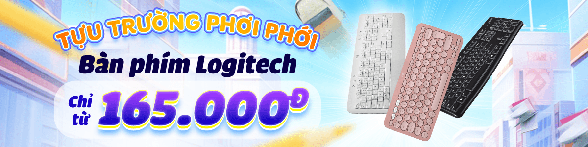 Bàn Phím Logitech Chính Hãng, Giá Rẻ, Có Trả Góp, Giao Tận Nơi  - 09/2024