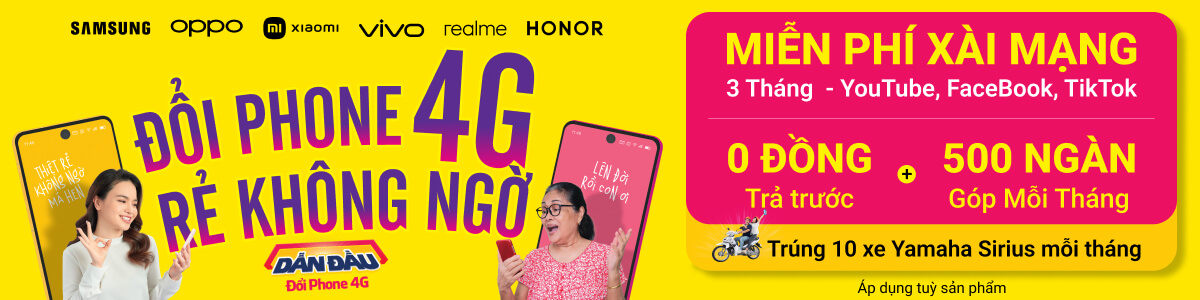 Đổi 2g Lên Smartphone 4g - Tặng Sim 480k. Góp Mỗi Tháng Từ 500k