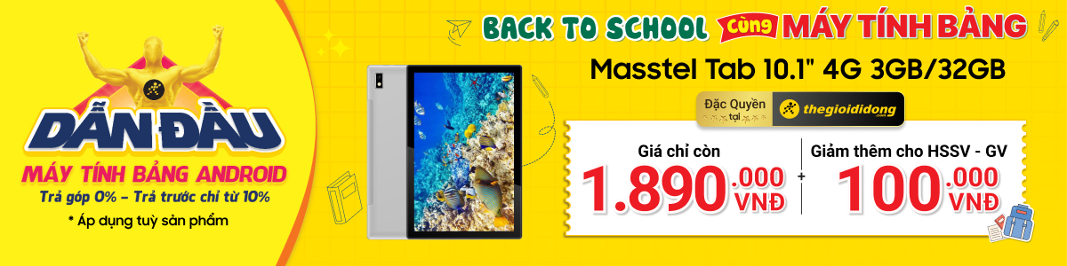 Máy Tính Bảng, Tablet Masstel Giá Rẻ, Trả Góp 0%  - 09/2024