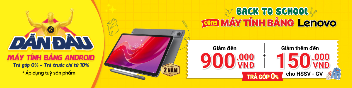 Máy Tính Bảng, Tablet Lenovo Chính Hãng, Giá Rẻ Trả Góp 0% - 09/2024