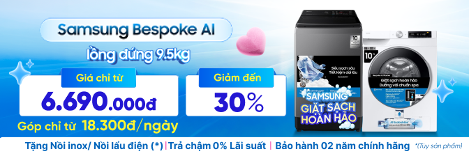 Banner Slide Ngành hàng Máy giặt