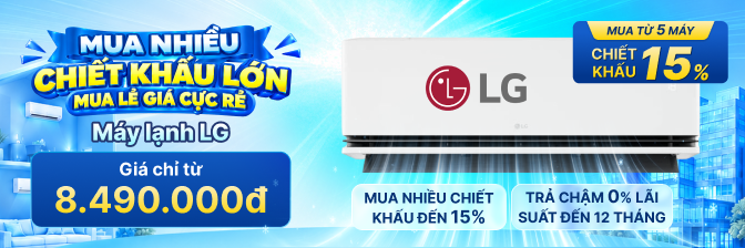 Banner Slide Ngành hàng Máy lạnh