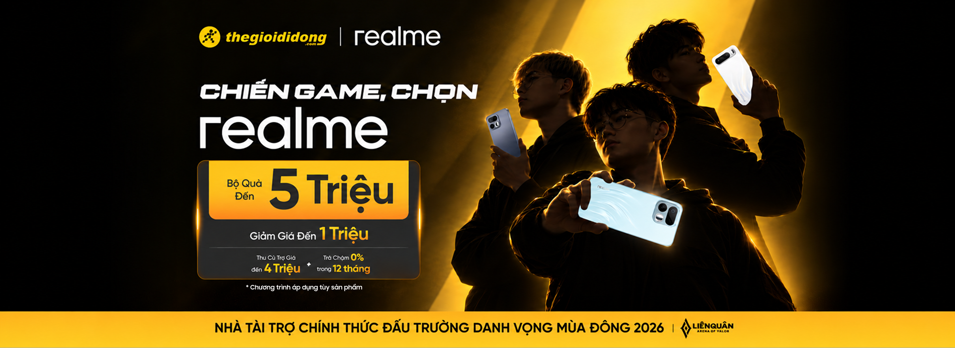 CHIẾN GAME, CHỌN REALME - BỘ QUÀ ĐẾN 5 TRIỆU
