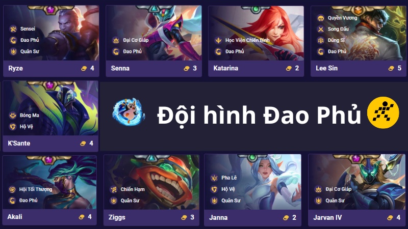 Cách chơi đội hình Đao Phủ DTCL mùa 15 K.O Đại Chiến Anh Hùng