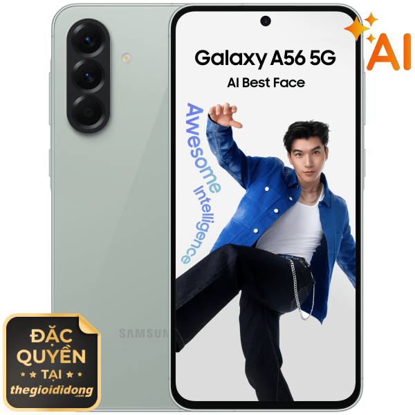 Samsung Galaxy A56 giá tốt, giảm ngay 500K, trả chậm 0% lãi suất
