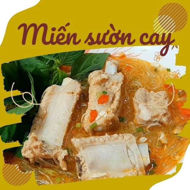 Cách nấu miến sườn cay lá quế đơn giản, nhanh chóng tại nhà với nồi đất