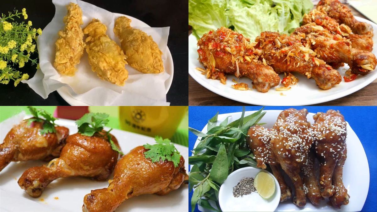 cách làm đùi gà rán