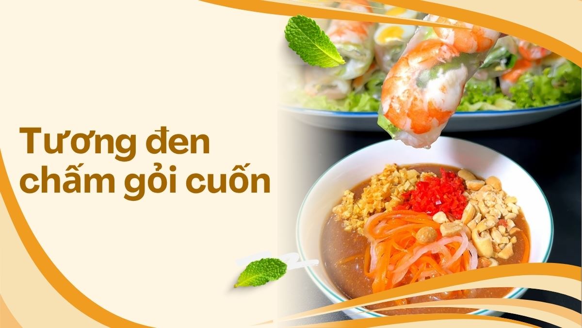 Cách pha tương đen chấm gỏi cuốn