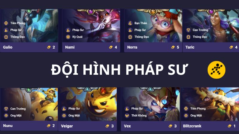 ĐỘI HÌNH PHÁP SƯ Mùa 12