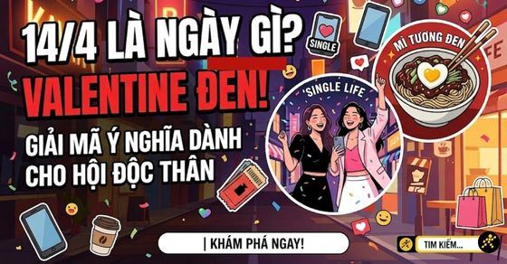 Ngày 14/4 - Valentine Đen là ngày gì? Giải mã nguồn gốc, ý nghĩa