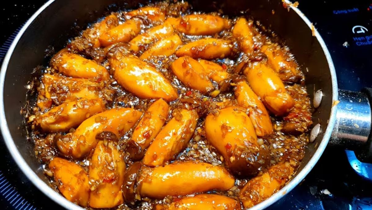 Nguyên liệu nấm đùi gà kho sả chay