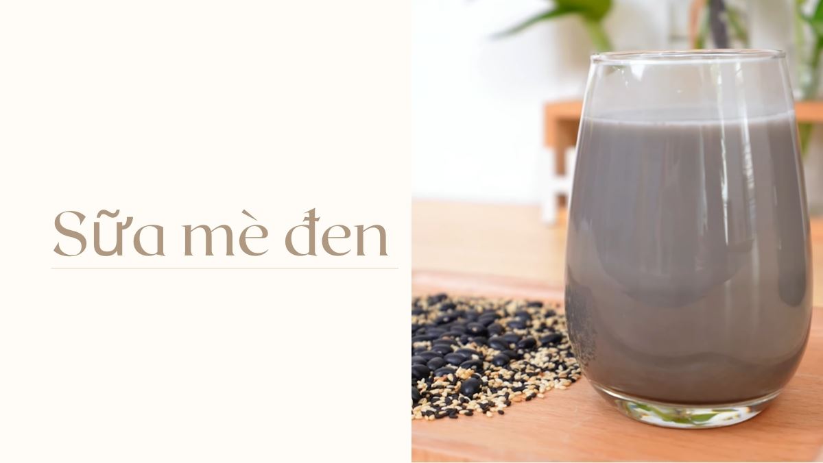 Cách nấu sữa mè đen bằng máy làm sữa hạt