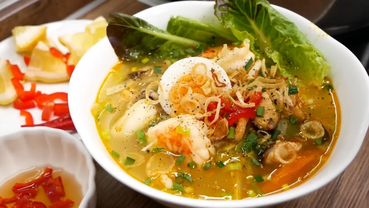 Cách nấu bánh canh phồng tôm