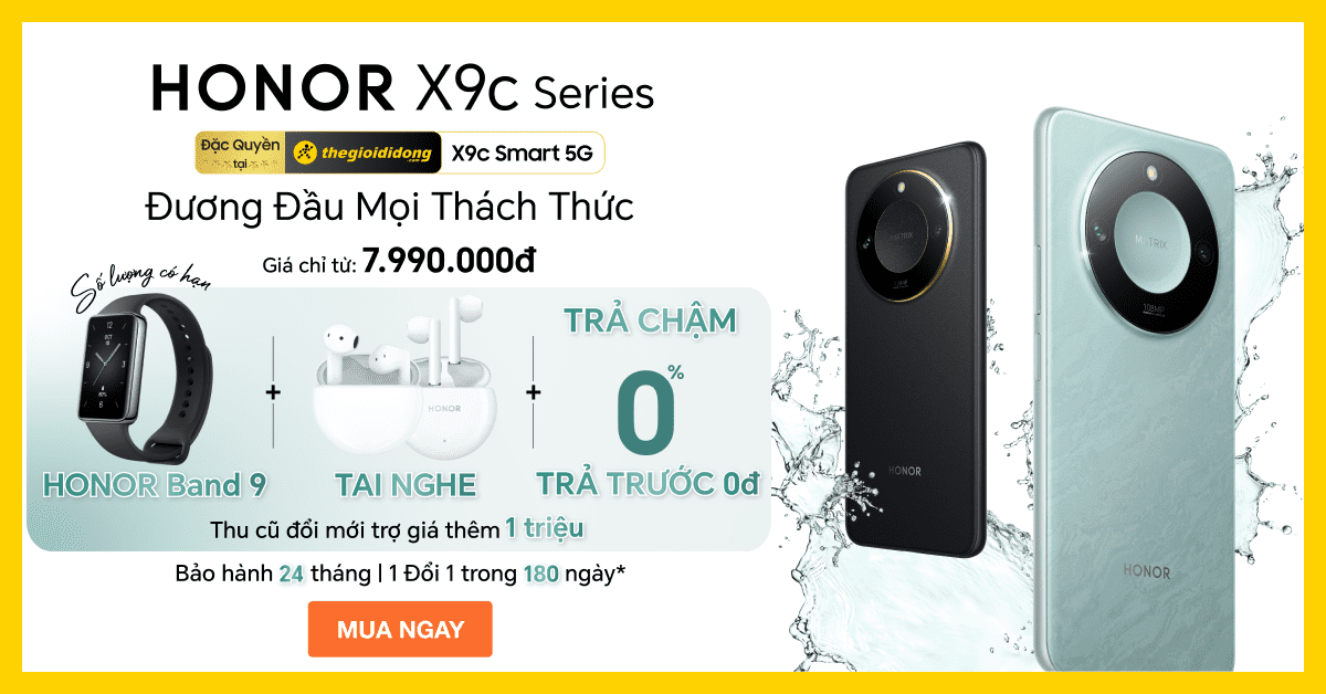 HONOR X9c Smart 5G 12GB/256GB - Chính hãng, giá tốt, có mua trả chậm